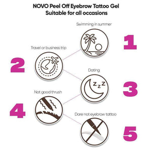 BloomVenus NOVO Peel Off Eyebrow Tattoo Gel