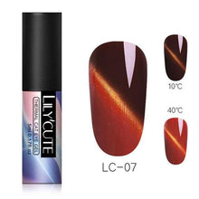 Load image into Gallery viewer, BloomVenus Apricot LILYCUTE Thermal Nail Gel Polish 5ml 3-layers Temperature Color Changing Soak Off UV LED Gel Varnish