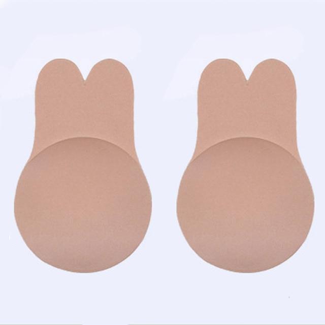  Boolavard Silicone Adhesive Stick On Push Up Invisible Bra Cup  A/B/C/D ONE Size TM Beige: Clothing, Shoes & Jewelry