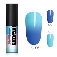 Load image into Gallery viewer, BloomVenus Chocolate LILYCUTE Thermal Nail Gel Polish 5ml 3-layers Temperature Color Changing Soak Off UV LED Gel Varnish