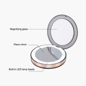 BloomVenus Compact LED Makeup Mirror
