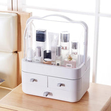 Load image into Gallery viewer, BloomVenus Fashion Double door dust-proof cover with drawer transparent cosmetics storage box 29*17.5*36.5cm