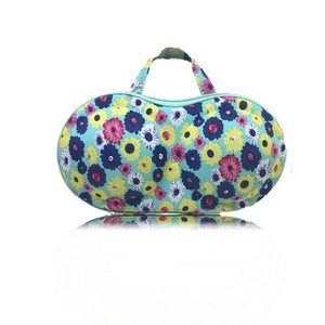 Women's Storage Bag For Underwear Clothes Lingerie Bra Cosmetic Pouch  Suitcase Case (pink Dot)