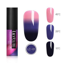 Load image into Gallery viewer, BloomVenus LC-01 LILYCUTE Thermal Nail Gel Polish 5ml 3-layers Temperature Color Changing Soak Off UV LED Gel Varnish