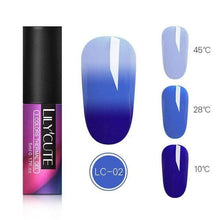 Load image into Gallery viewer, BloomVenus LC-02 LILYCUTE Thermal Nail Gel Polish 5ml 3-layers Temperature Color Changing Soak Off UV LED Gel Varnish