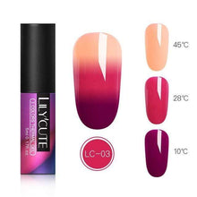 Load image into Gallery viewer, BloomVenus LC-03 LILYCUTE Thermal Nail Gel Polish 5ml 3-layers Temperature Color Changing Soak Off UV LED Gel Varnish