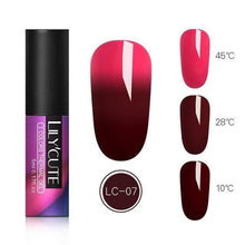 Load image into Gallery viewer, BloomVenus LC-07 LILYCUTE Thermal Nail Gel Polish 5ml 3-layers Temperature Color Changing Soak Off UV LED Gel Varnish