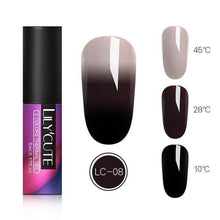 Load image into Gallery viewer, BloomVenus LC-08 LILYCUTE Thermal Nail Gel Polish 5ml 3-layers Temperature Color Changing Soak Off UV LED Gel Varnish