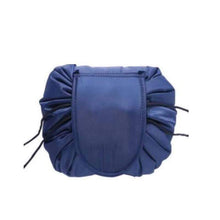 Load image into Gallery viewer, BloomVenus Navy Blue NiftyStorage™ Drawstring Makeup Storage Bag