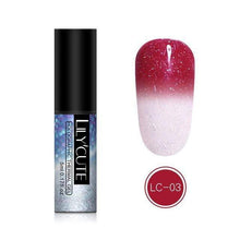 Load image into Gallery viewer, BloomVenus NUDE LILYCUTE Thermal Nail Gel Polish 5ml 3-layers Temperature Color Changing Soak Off UV LED Gel Varnish