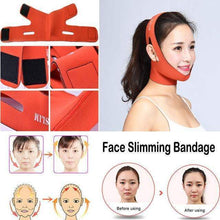 Load image into Gallery viewer, BloomVenus Orange one size Face Slimming Bandage