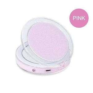 BloomVenus Pink Compact LED Makeup Mirror