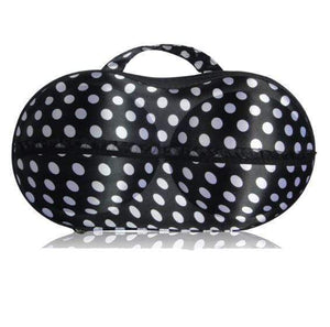  Braiou Premium Bra Case Lingerie Travel Bag Zip Underwear  Organizer Bag for A-DD Cup (Black Dot) : Clothing, Shoes & Jewelry