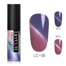 Load image into Gallery viewer, BloomVenus Tawny LILYCUTE Thermal Nail Gel Polish 5ml 3-layers Temperature Color Changing Soak Off UV LED Gel Varnish