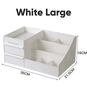 BloomVenus White (Large) TidySpace™ Makeup Storage Box