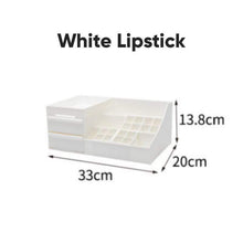 Load image into Gallery viewer, BloomVenus White Lipstick TidySpace™ Makeup Storage Box